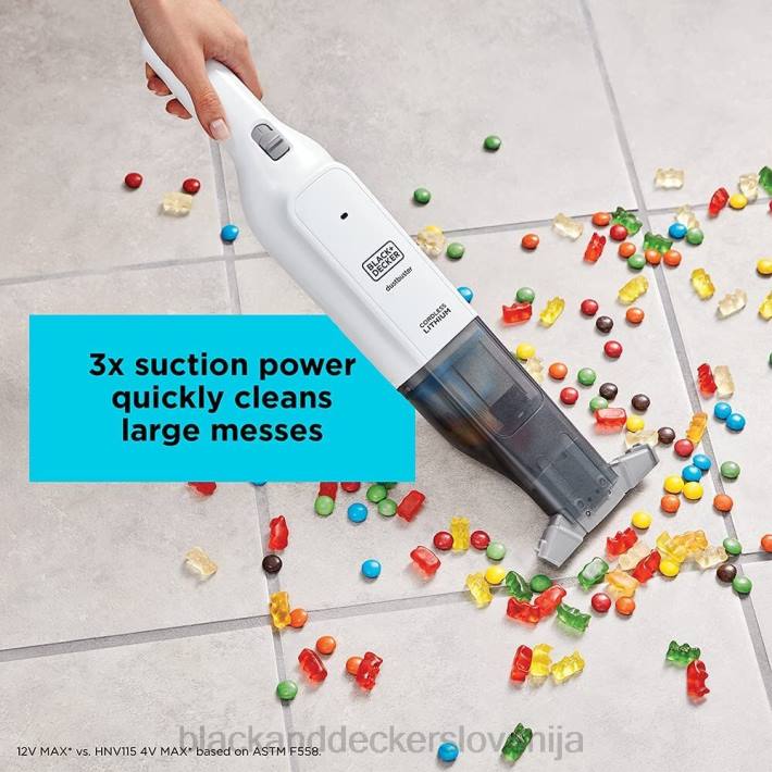 BLACK+DECKER 12 V ročni brezžični sesalnik za prah AdvancedClean z osnovnim polnilnikom 8B2Z25 čiščenje - Image 7