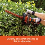 BLACK+DECKER 20 V max litijeve 22 in. powercut škarje za živo mejo 8B2Z514 na prostem - Image 4