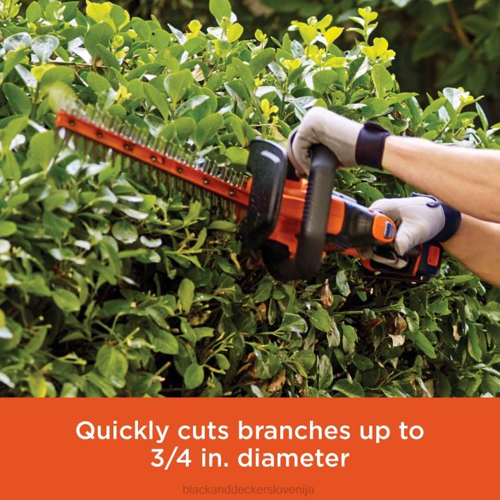 BLACK+DECKER 20 V max litijeve 22 in. powercut škarje za živo mejo 8B2Z514 na prostem - Image 4