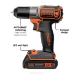 BLACK+DECKER 20 V max powerconnect 3/8 in. akumulatorski vrtalni vijačnik s kompletom za samodejno zaznavanje 8B2Z590 orodja - Image 12