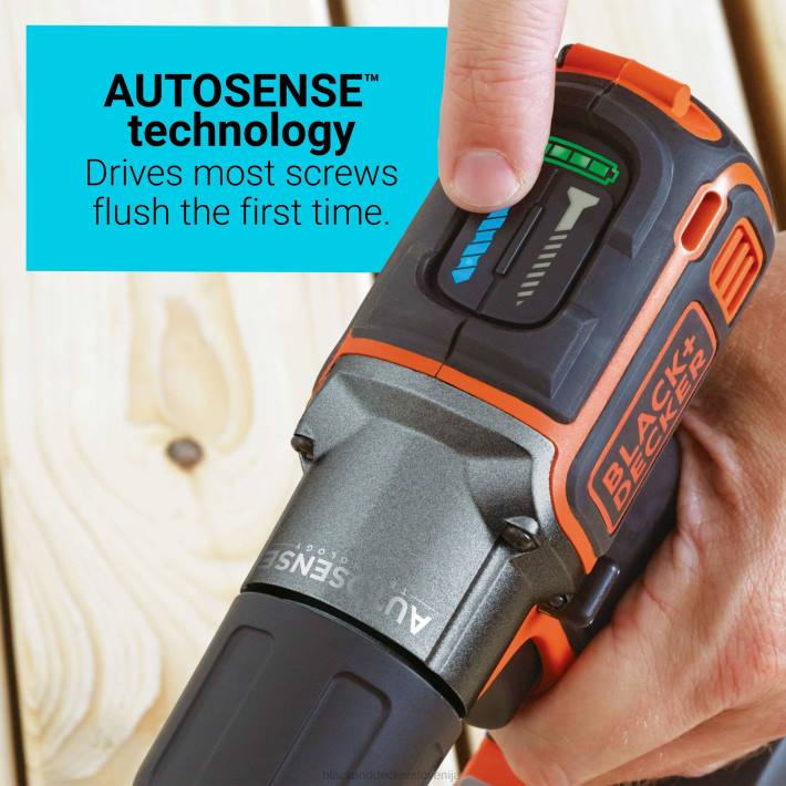 BLACK+DECKER 20 V max powerconnect 3/8 in. akumulatorski vrtalni vijačnik s kompletom za samodejno zaznavanje 8B2Z590 orodja - Image 13