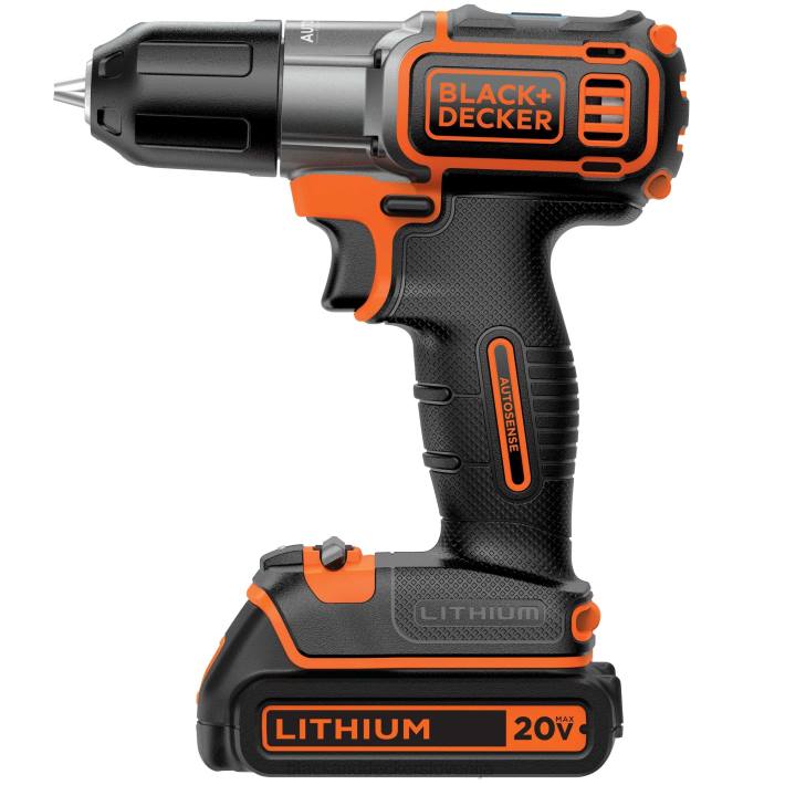BLACK+DECKER 20 V max powerconnect 3/8 in. akumulatorski vrtalni vijačnik s kompletom za samodejno zaznavanje 8B2Z590 orodja - Image 16