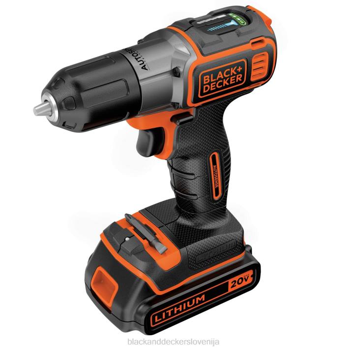 BLACK+DECKER 20 V max powerconnect 3/8 in. akumulatorski vrtalni vijačnik s kompletom za samodejno zaznavanje 8B2Z590 orodja - Image 17