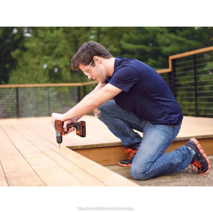 BLACK+DECKER 20 V max powerconnect 3/8 in. akumulatorski vrtalni vijačnik s kompletom za samodejno zaznavanje 8B2Z590 orodja - Image 3