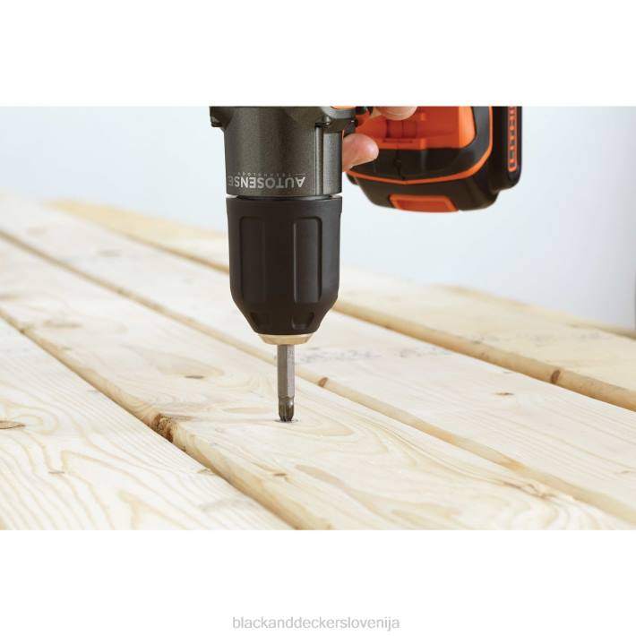 BLACK+DECKER 20 V max powerconnect 3/8 in. akumulatorski vrtalni vijačnik s kompletom za samodejno zaznavanje 8B2Z590 orodja - Image 5