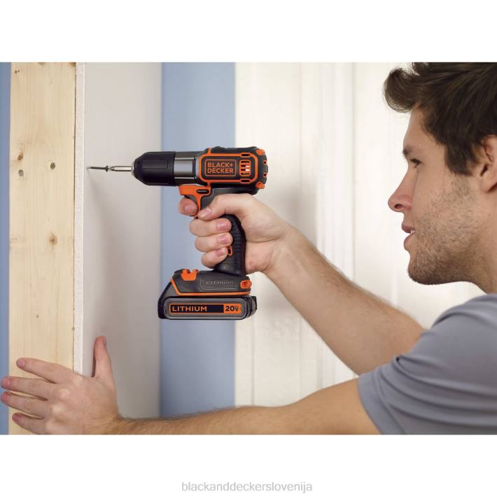 BLACK+DECKER 20 V max powerconnect 3/8 in. akumulatorski vrtalni vijačnik s kompletom za samodejno zaznavanje 8B2Z590 orodja - Image 7