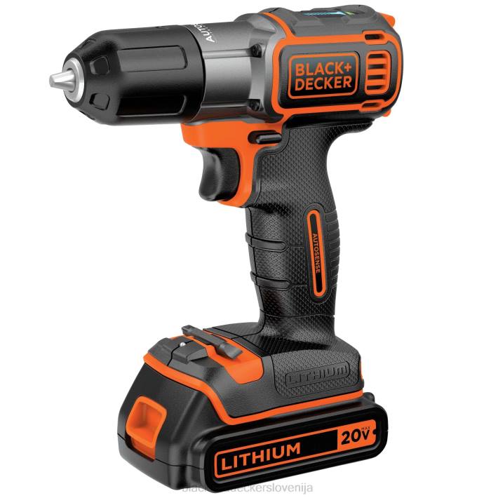 BLACK+DECKER 20 V max powerconnect 3/8 in. akumulatorski vrtalni vijačnik s kompletom za samodejno zaznavanje 8B2Z590 orodja - Image 10