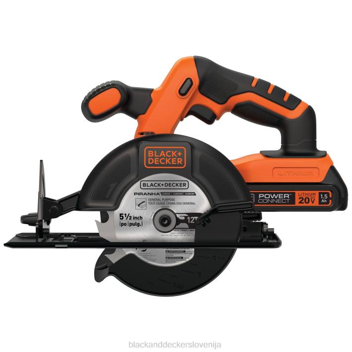 BLACK+DECKER 20 V max powerconnect 5-1/2 in. akumulatorska krožna žaga 8B2Z657 orodja - Image 5