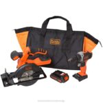 BLACK+DECKER 20 V max powerconnect akumulatorski kombinirani komplet za krožno žago vrtalnik/vijačnik 8B2Z539 orodja - Image 3