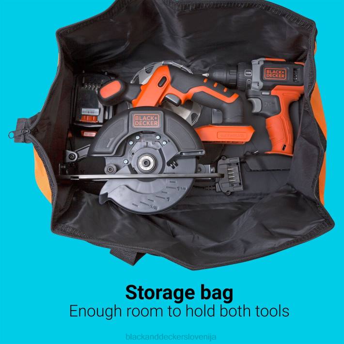 BLACK+DECKER 20 V max powerconnect akumulatorski kombinirani komplet za krožno žago vrtalnik/vijačnik 8B2Z539 orodja - Image 7
