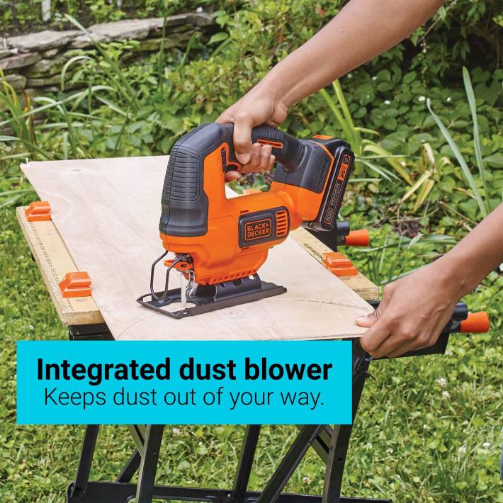 BLACK+DECKER 20 V max powerconnect brezžična vbodna žaga (samo orodje) 8B2Z659 orodja - Image 8