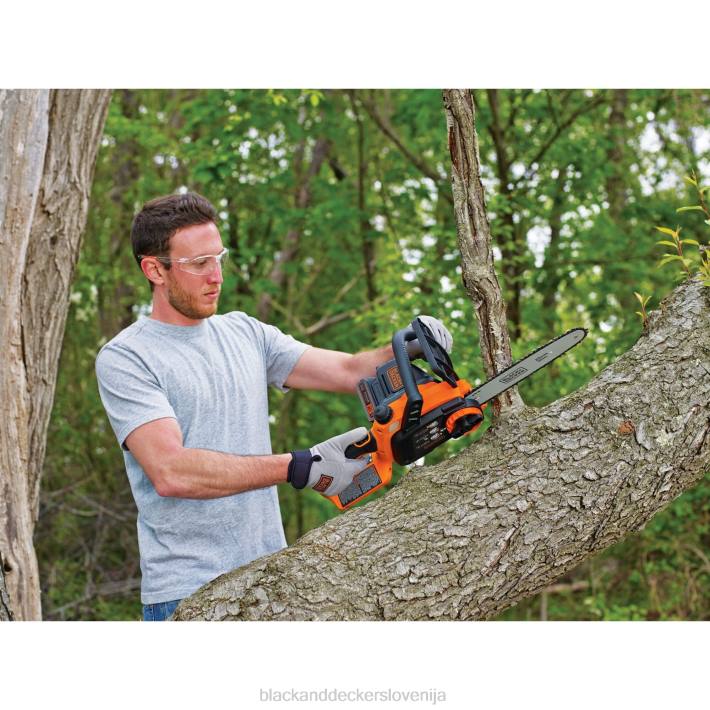 BLACK+DECKER 20v max komplet akumulatorske motorne žage 10-palčna 8B2Z388 na prostem - Image 4