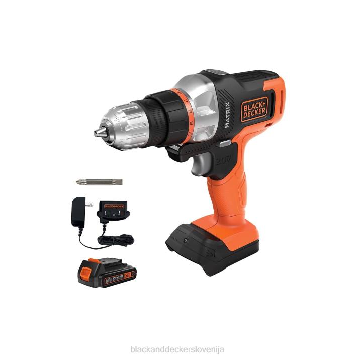 BLACK+DECKER 20v max matrični akumulatorski vrtalni vijačnik 8B2Z534 orodja - Image 2