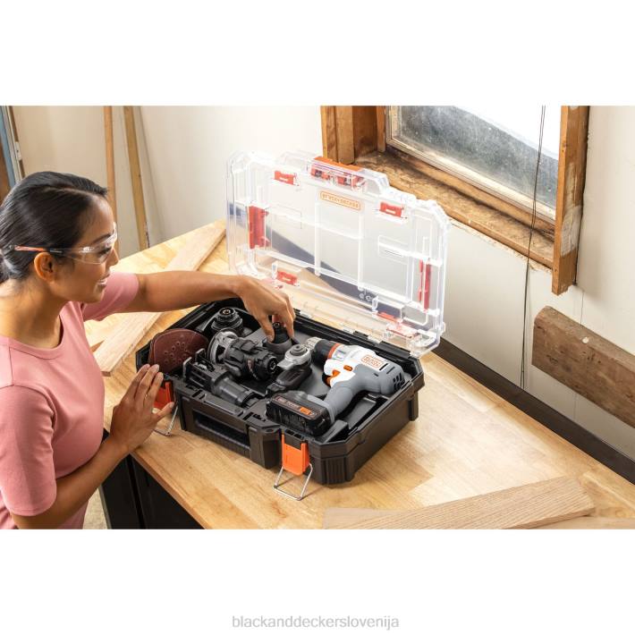 BLACK+DECKER 20v max matrix brezžični kombinirani komplet 6 orodij belo in oranžno 8B2Z528 orodja - Image 1