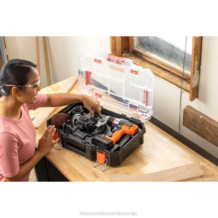 BLACK+DECKER 20v max matrix vrtalni komplet kombiniranega električnega orodja Set 6 orodij Garnitura brezžičnega orodja 8B2Z527 orodja - Image 9