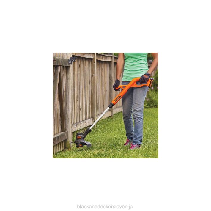 BLACK+DECKER 20v max powerconnect 10 in. 2v1 kombinirani komplet za brezžično striženje z vrvico/pometalo robov 8B2Z435 na prostem - Image 1