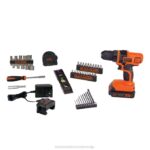 BLACK+DECKER 20v max powerconnect akumulatorski vrtalni vijačnik 44 kos. projektni komplet za dom 8B2Z549 orodja - Image 2