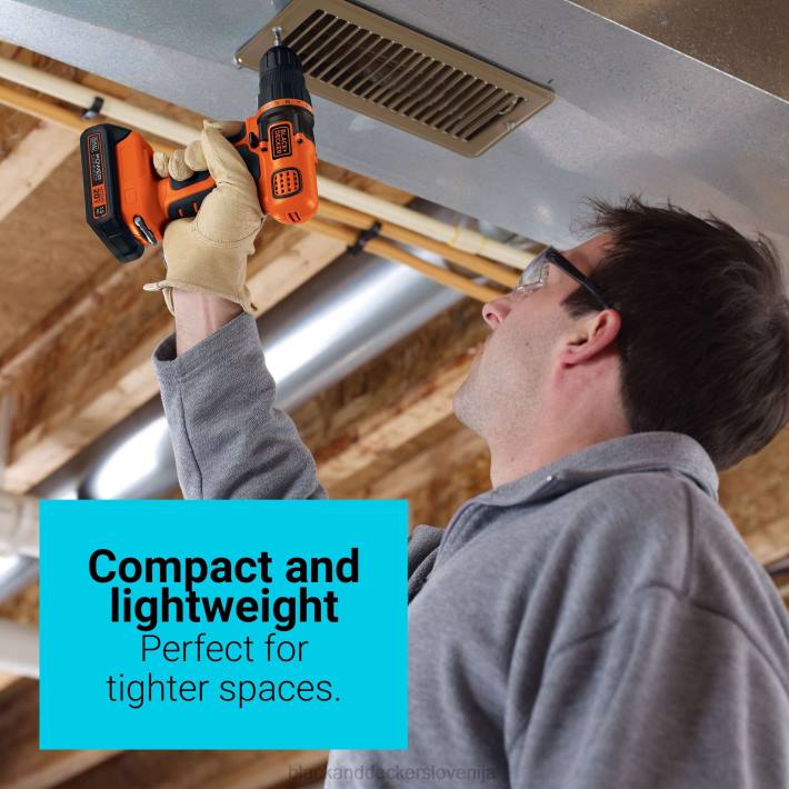 BLACK+DECKER 20v max powerconnect akumulatorski vrtalni vijačnik 44 kos. projektni komplet za dom 8B2Z549 orodja - Image 6