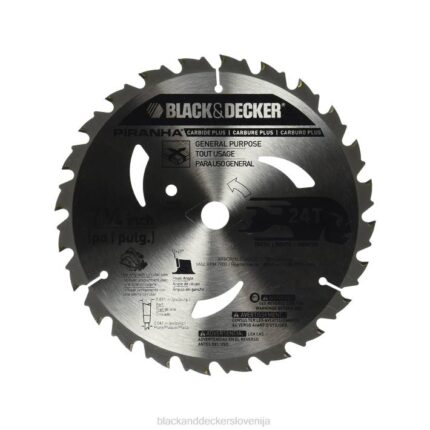 BLACK+DECKER 24t 7-1/4-palčni žagin list iz karbidne trdine 8B2Z670 orodja