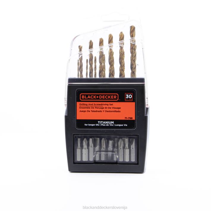 BLACK+DECKER 30-delni kovinski set za vrtanje in zabijanje 8B2Z596 orodja - Image 1