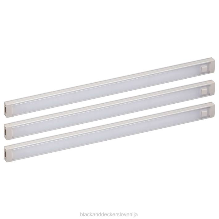 BLACK+DECKER 3-palični LED komplet za osvetlitev pod omarico naravna dnevna svetloba 12" 8B2Z708 orodja - Image 2