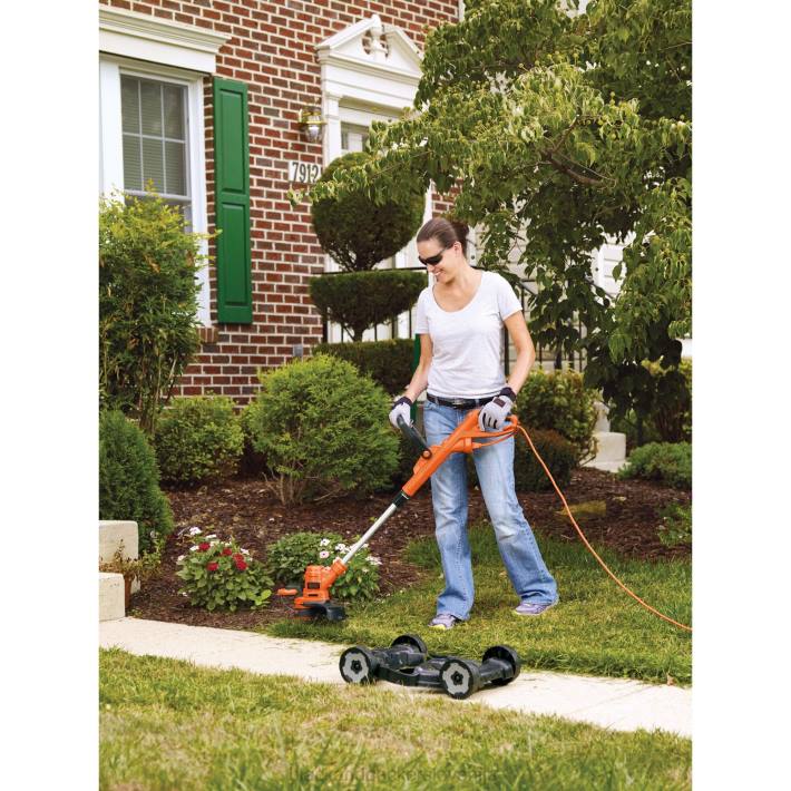 BLACK+DECKER 3-v-1 trimer/obrezovalnik robov in kosilnica za travo 6,5-amperska 12-palčna žična 8B2Z416 na prostem - Image 3