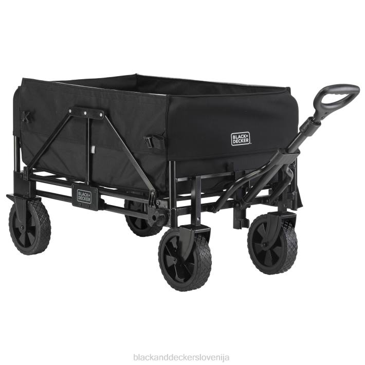 BLACK+DECKER 3 v 1 zložljiv voziček za shranjevanje, ročni voziček, ki nosi do 150 lbs. Črna 8B2Z133 dom in življenjski slog - Image 2