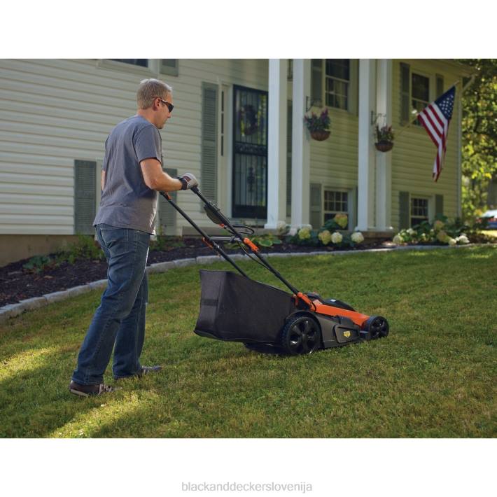 BLACK+DECKER 40v max akumulatorska kosilnica z baterijo in polnilcem priložena 8B2Z422 na prostem - Image 1