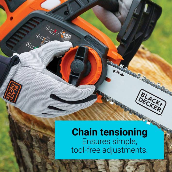 BLACK+DECKER 40v max akumulatorska motorna žaga samo 12 in. 8B2Z391 na prostem - Image 5
