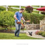 BLACK+DECKER 40v max litij trimer z nitko 8B2Z485 na prostem