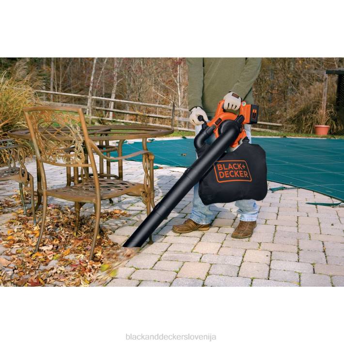 BLACK+DECKER 40v max puhalnik za listje/komplet za sesanje listov brez kabla 8B2Z439 na prostem - Image 6