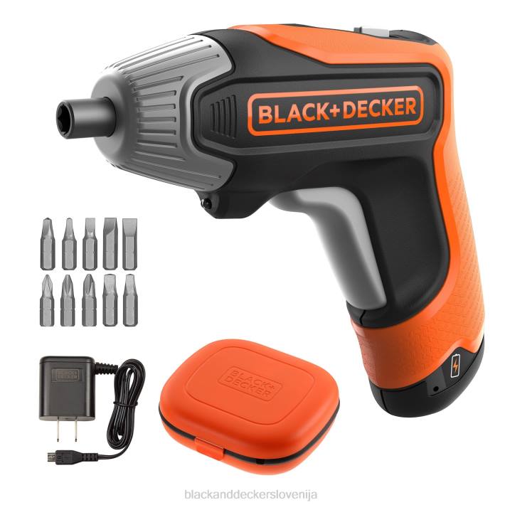 BLACK+DECKER 4v max akumulatorski vijačnik z 1-palčnimi nastavki za izvijač 8B2Z567 orodja - Image 2