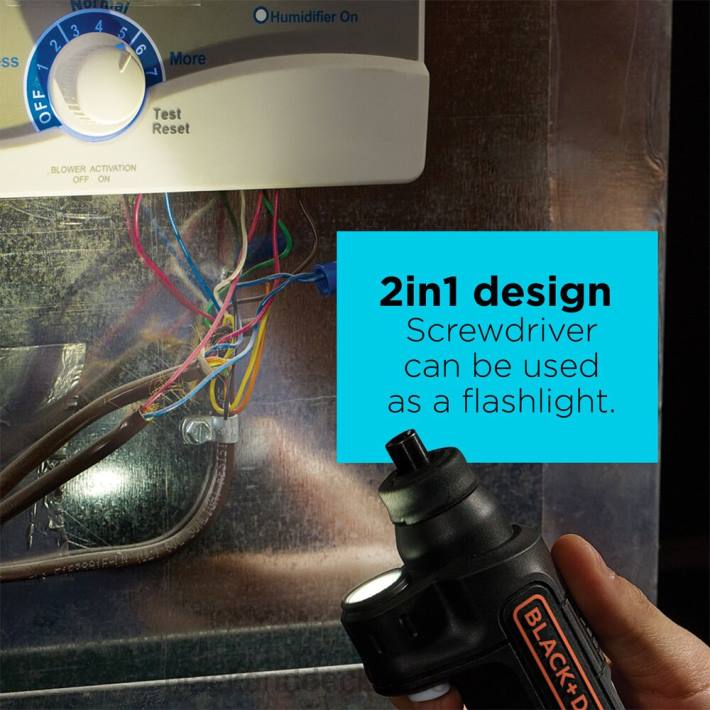 BLACK+DECKER 4v max akumulatorski vijačnik z led lučko 8B2Z565 orodja - Image 11