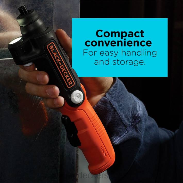 BLACK+DECKER 4v max akumulatorski vijačnik z led lučko 8B2Z565 orodja - Image 14
