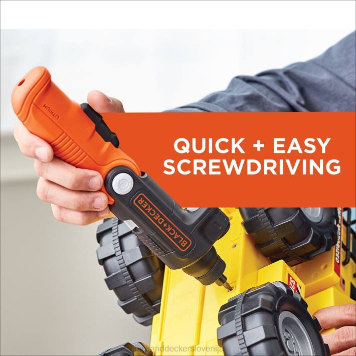 BLACK+DECKER 4v max akumulatorski vijačnik z led lučko 8B2Z565 orodja - Image 16