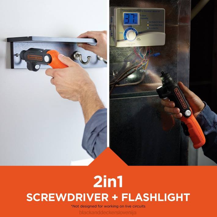 BLACK+DECKER 4v max akumulatorski vijačnik z led lučko 8B2Z565 orodja - Image 3