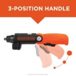 BLACK+DECKER 4v max akumulatorski vijačnik z led lučko 8B2Z565 orodja - Image 4