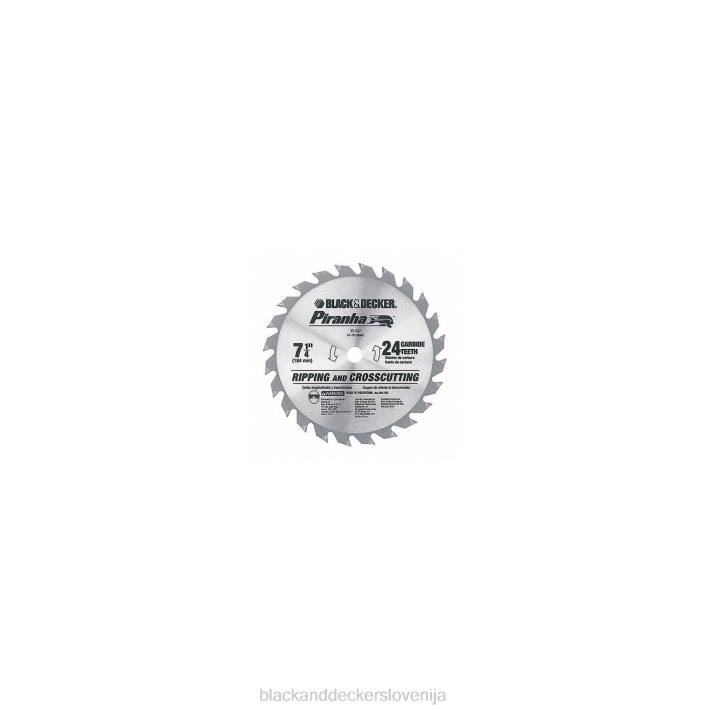 BLACK+DECKER 7-1/4 bulk piranha 24t žagin list 8B2Z666 orodja - Image 1