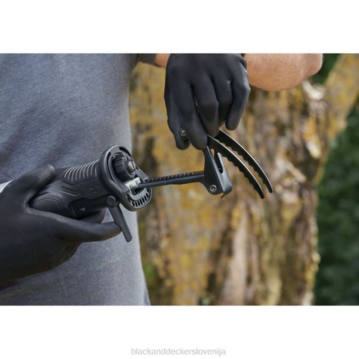 BLACK+DECKER 7-amperska električna sabljasta žaga z odstranljivim držalom za veje 8B2Z648 orodja - Image 4