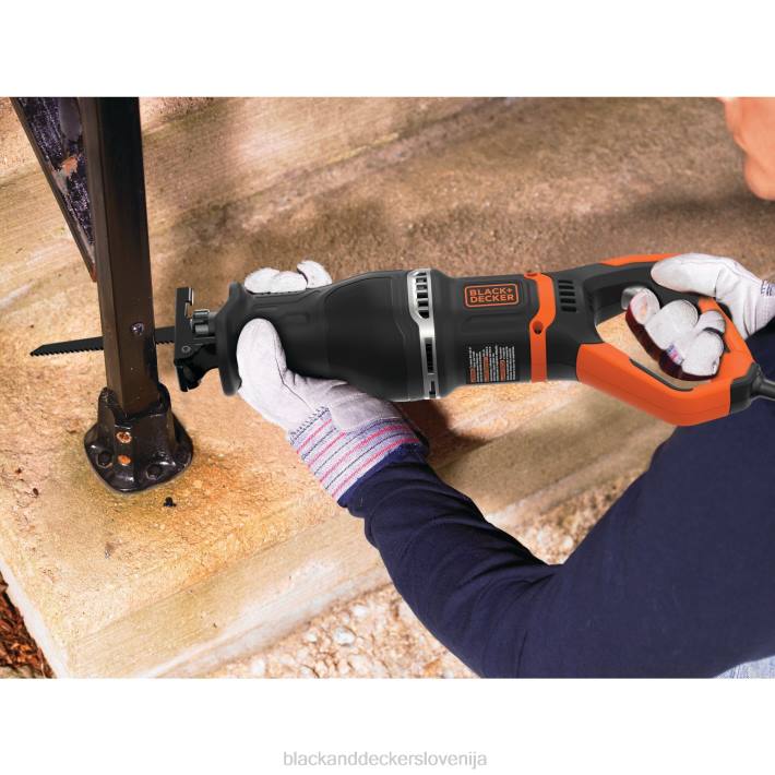 BLACK+DECKER 7-amperska električna sabljasta žaga z odstranljivim držalom za veje 8B2Z648 orodja - Image 6