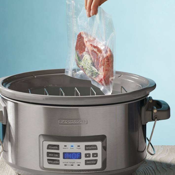 BLACK+DECKER 7-litrski digitalni počasni štedilnik s temperaturno sondo za natančen sous-vide 8B2Z339 kuhinja - Image 3