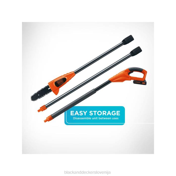 BLACK+DECKER 8-palčna akumulatorska žaga z največjo napetostjo 20 V 8B2Z395 na prostem - Image 4