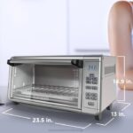 BLACK+DECKER 8-rezinska digitalna zelo široka konvekcijska pečica 8B2Z384 kuhinja