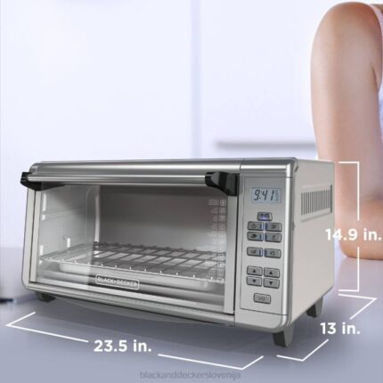 BLACK+DECKER 8-rezinska digitalna zelo široka konvekcijska pečica 8B2Z384 kuhinja