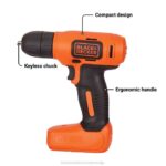 BLACK+DECKER 8v max akumulatorski vrtalnik 43 kos. projektni komplet za dekoracijo doma 8B2Z557 orodja - Image 5
