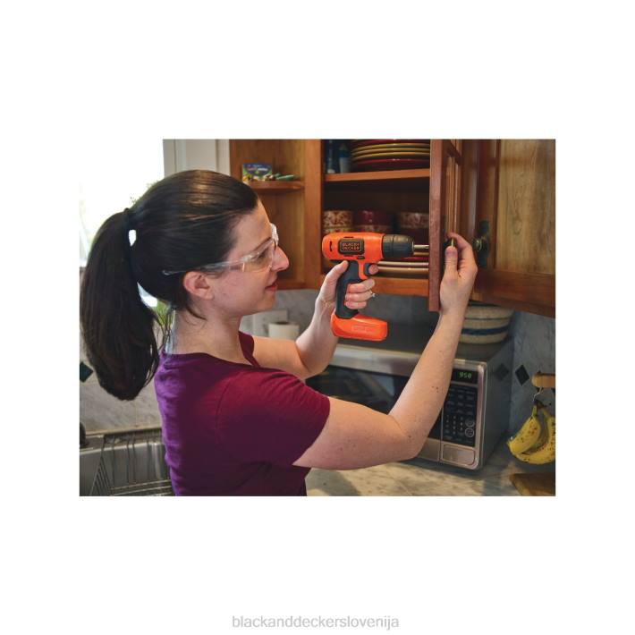 BLACK+DECKER 8v max akumulatorski vrtalnik 43 kos. projektni komplet za dekoracijo doma 8B2Z557 orodja - Image 1