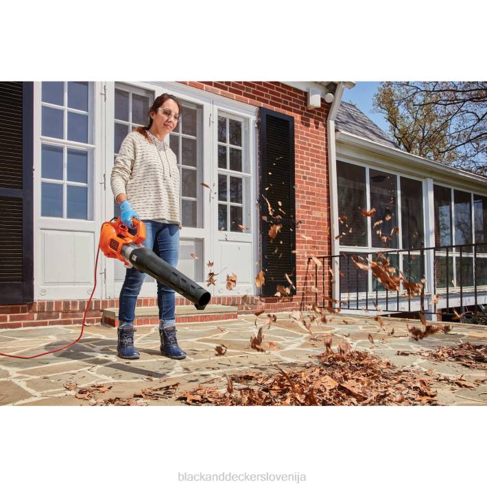 BLACK+DECKER aksialni puhalnik za listje 9 amperov 8B2Z445 na prostem - Image 4