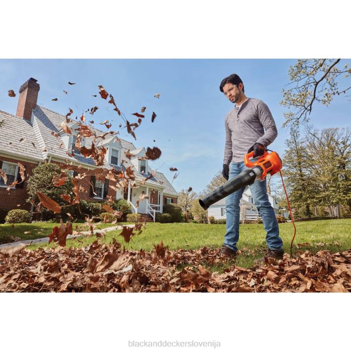BLACK+DECKER aksialni puhalnik za listje 9 amperov 8B2Z445 na prostem - Image 1