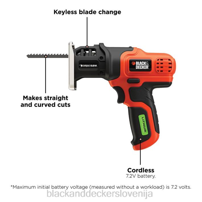BLACK+DECKER akumulatorska kompaktna vbodna žaga 8B2Z159 dom in življenjski slog - Image 3