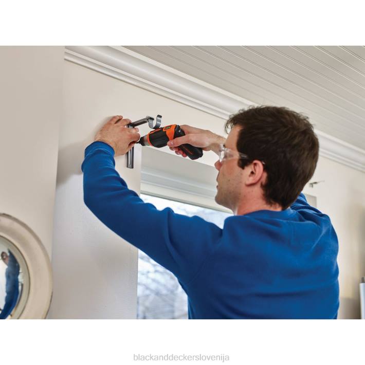 BLACK+DECKER Akumulatorski vijačnik 4v max s kompletom za obešanje slik 8B2Z564 orodja - Image 16